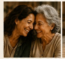 Dos personas compartiendo un momento cercano